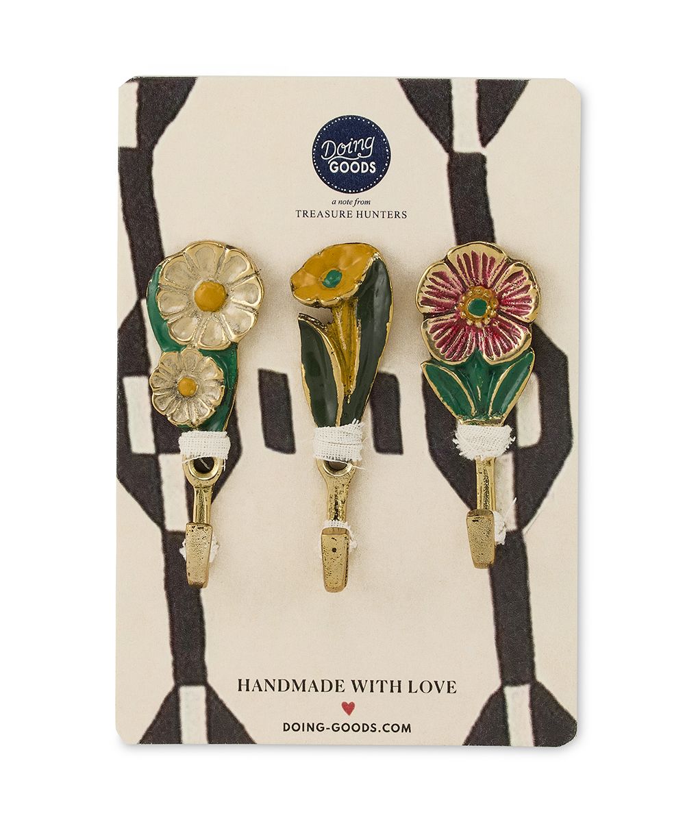 Doing Goods wandhaak Posy, set van 3