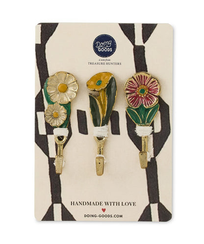 Doing Goods wandhaak Posy, set van 3