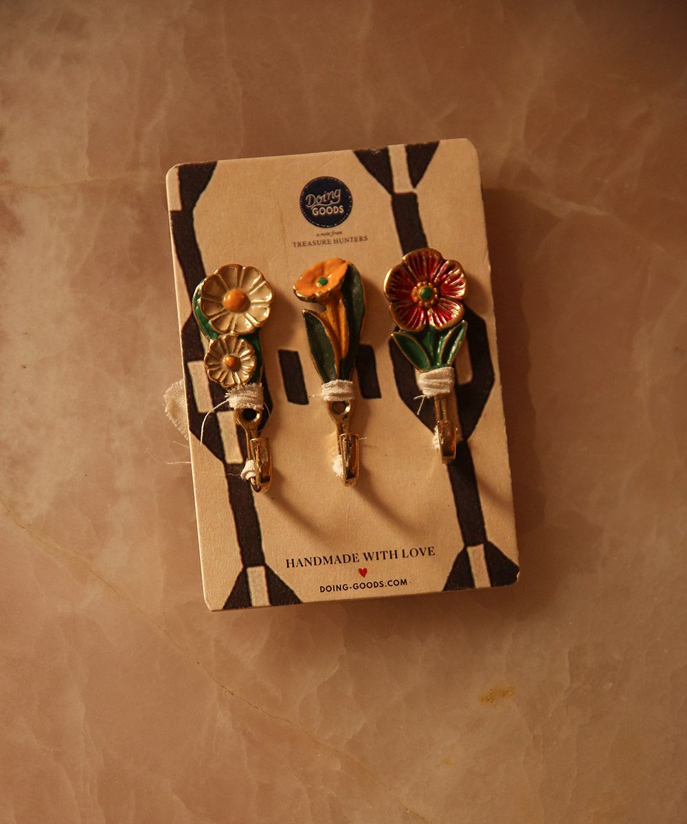 Doing Goods wandhaak Posy, set van 3