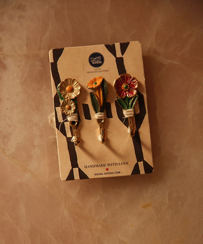 Doing Goods wandhaak Posy, set van 3