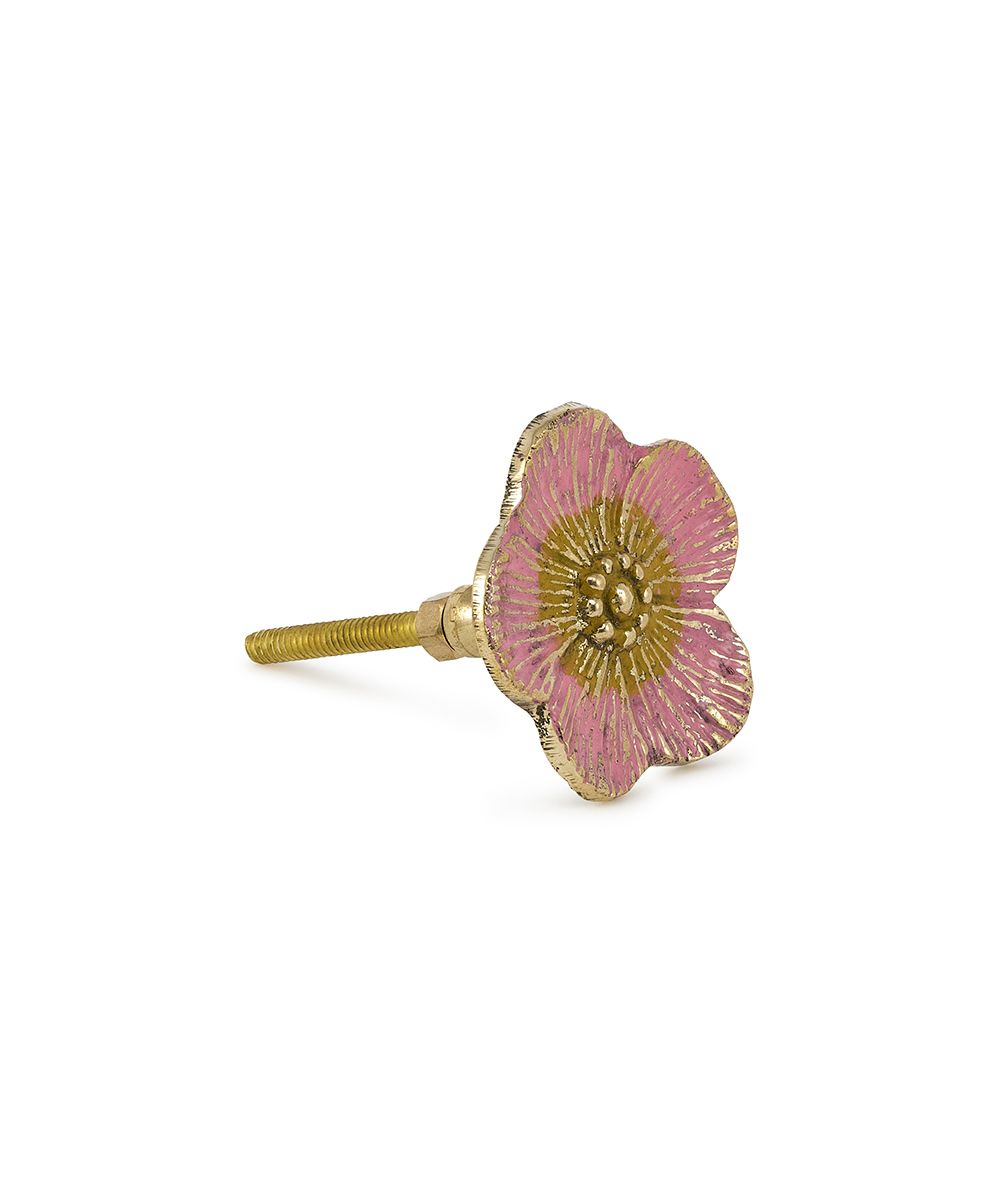 Doing Goods kastknop Faye Flower roze