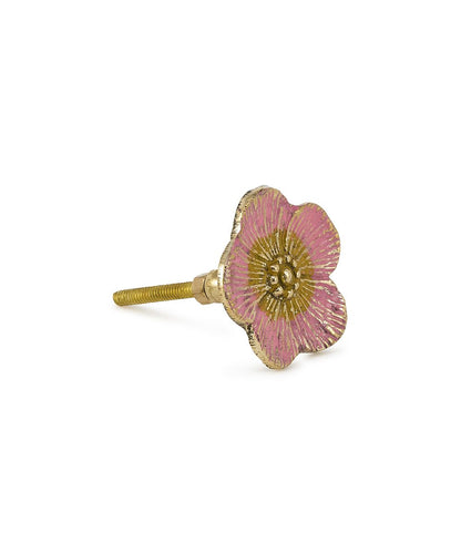 Doing Goods kastknop Faye Flower roze