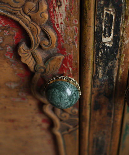 Doing Goods kastknop Moira Marble XL groen